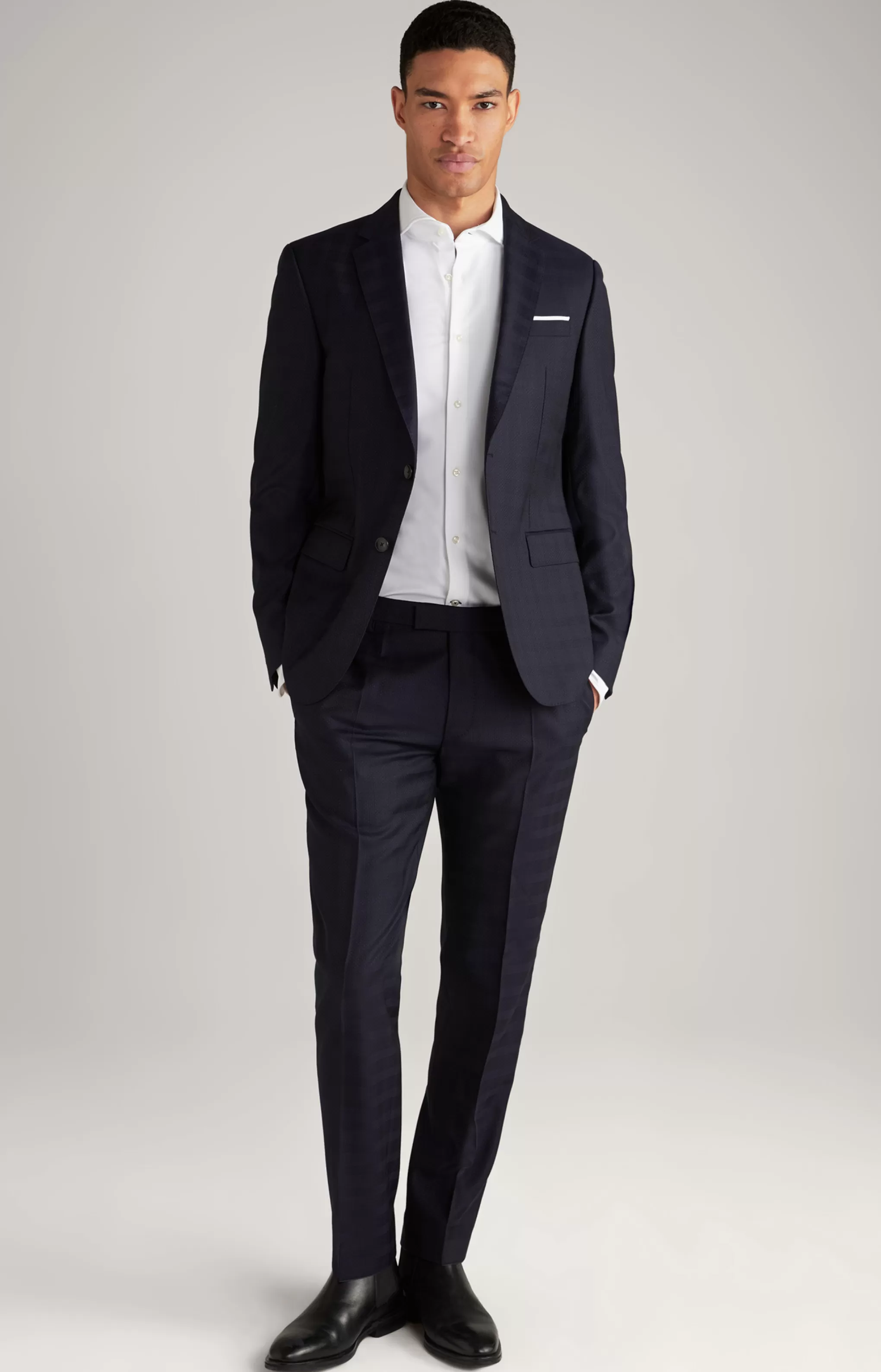 Suits | Clothing*JOOP Suits | Clothing Herby Blayr Virgin Wool Suit in Dark Blue Check