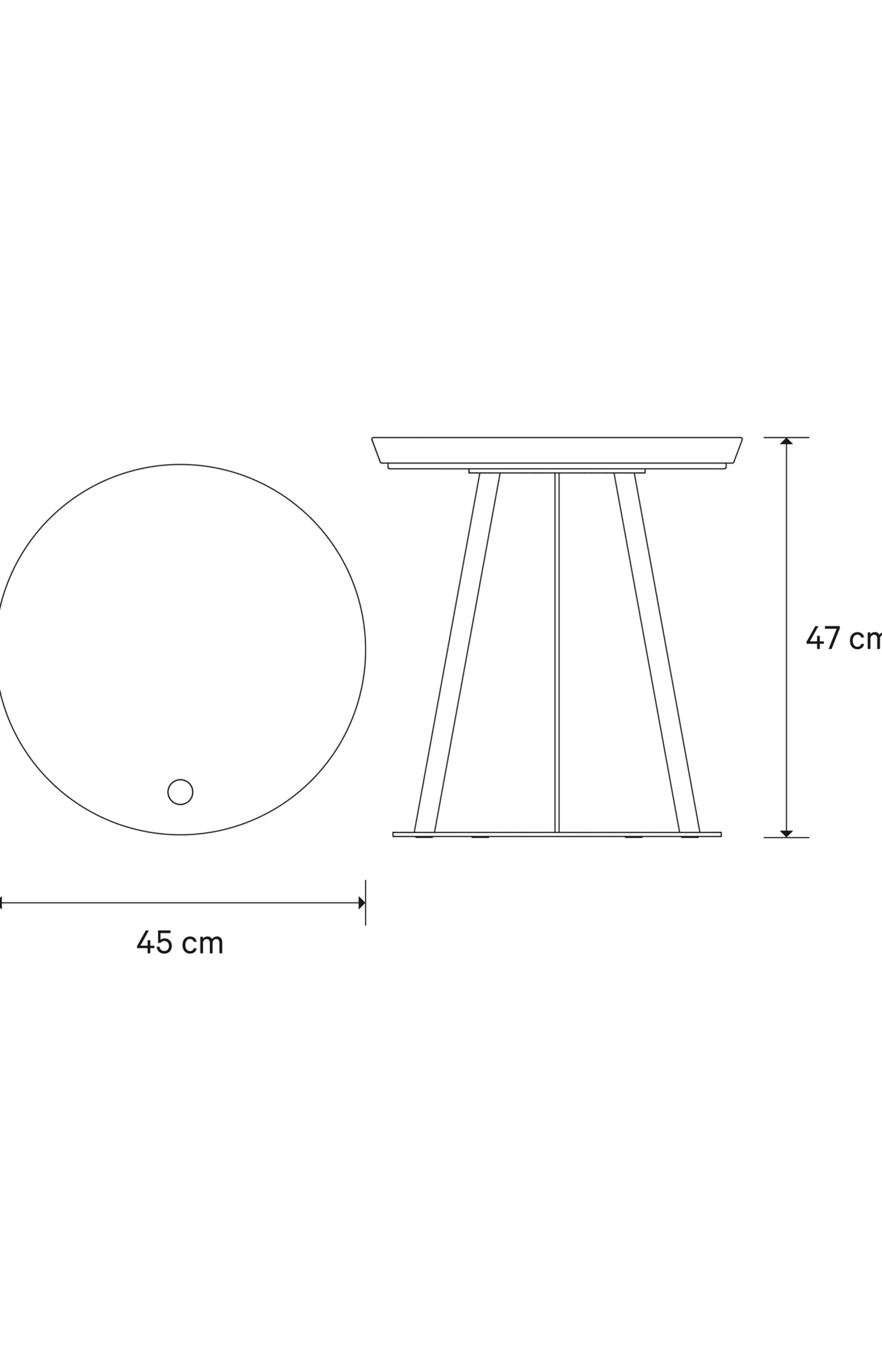 Small Furniture | Discover Everything*JOOP Small Furniture | Discover Everything ! ROUND side table with painted wood fibre plate, 45 x 47 cm in