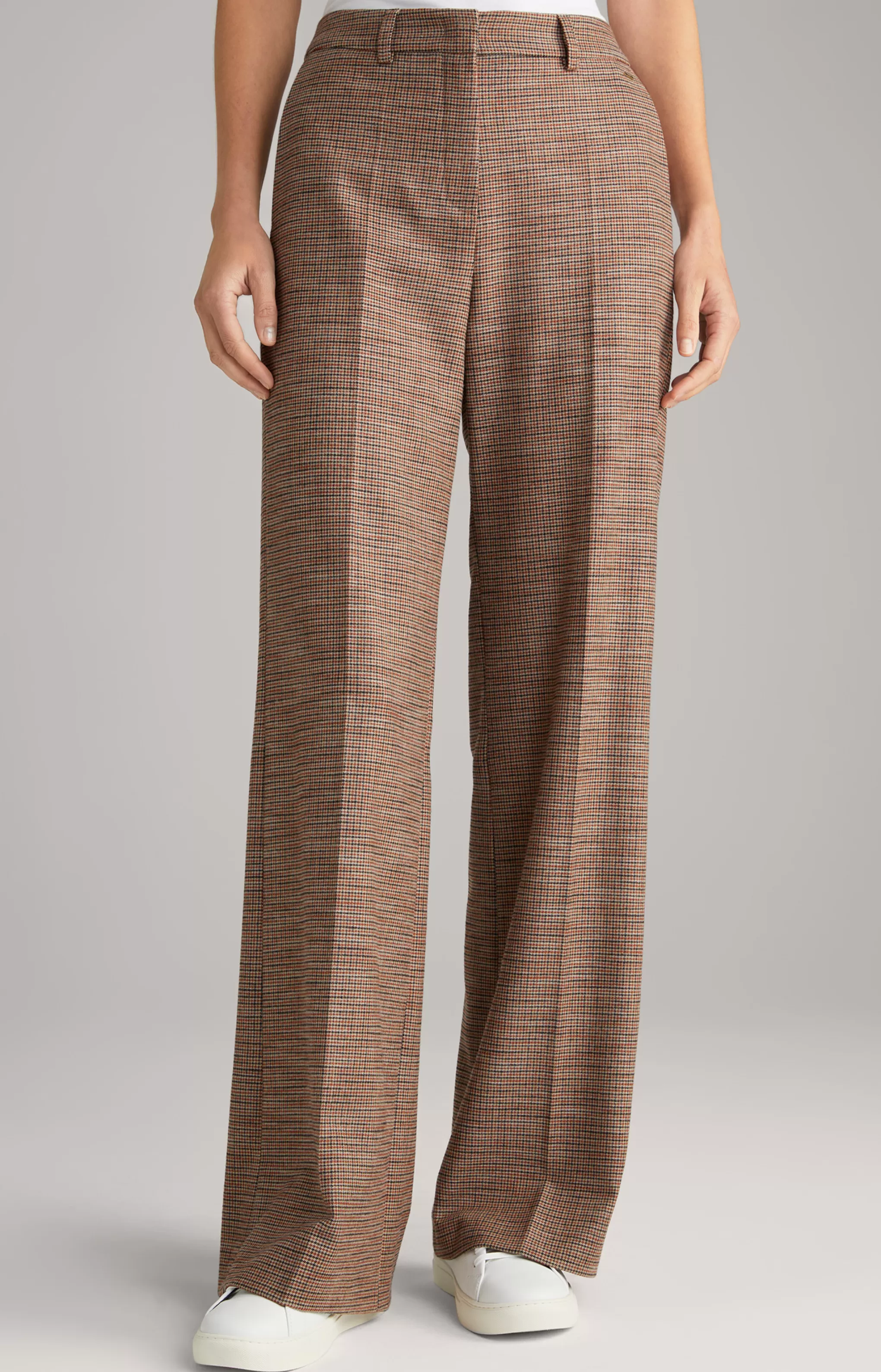 Trousers | Clothing*JOOP Trousers | Clothing Marlene Trousers in Orange/Black/Beige Check