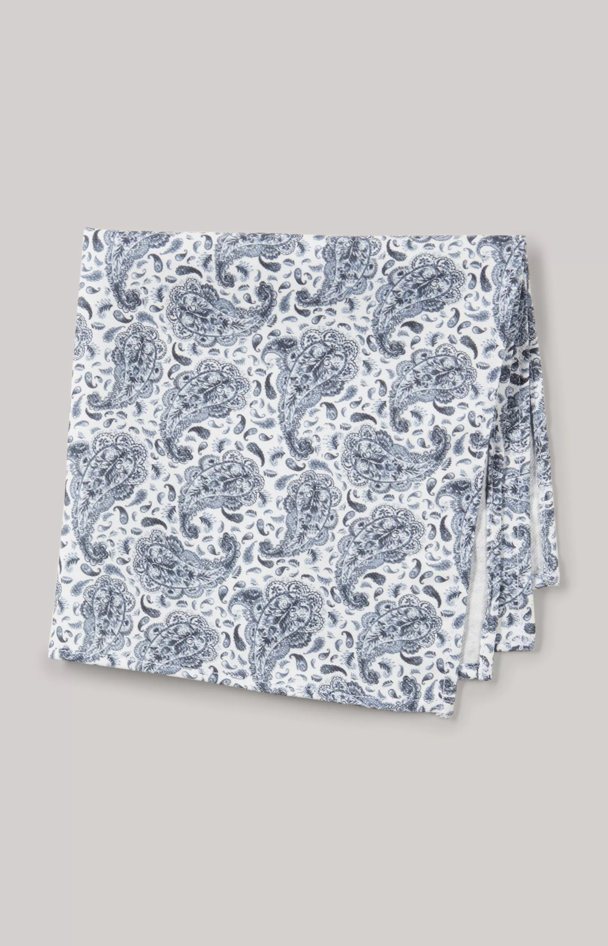 Ties & Bow Ties*JOOP Ties & Bow Ties Patterned Pocket Square in Blue/White