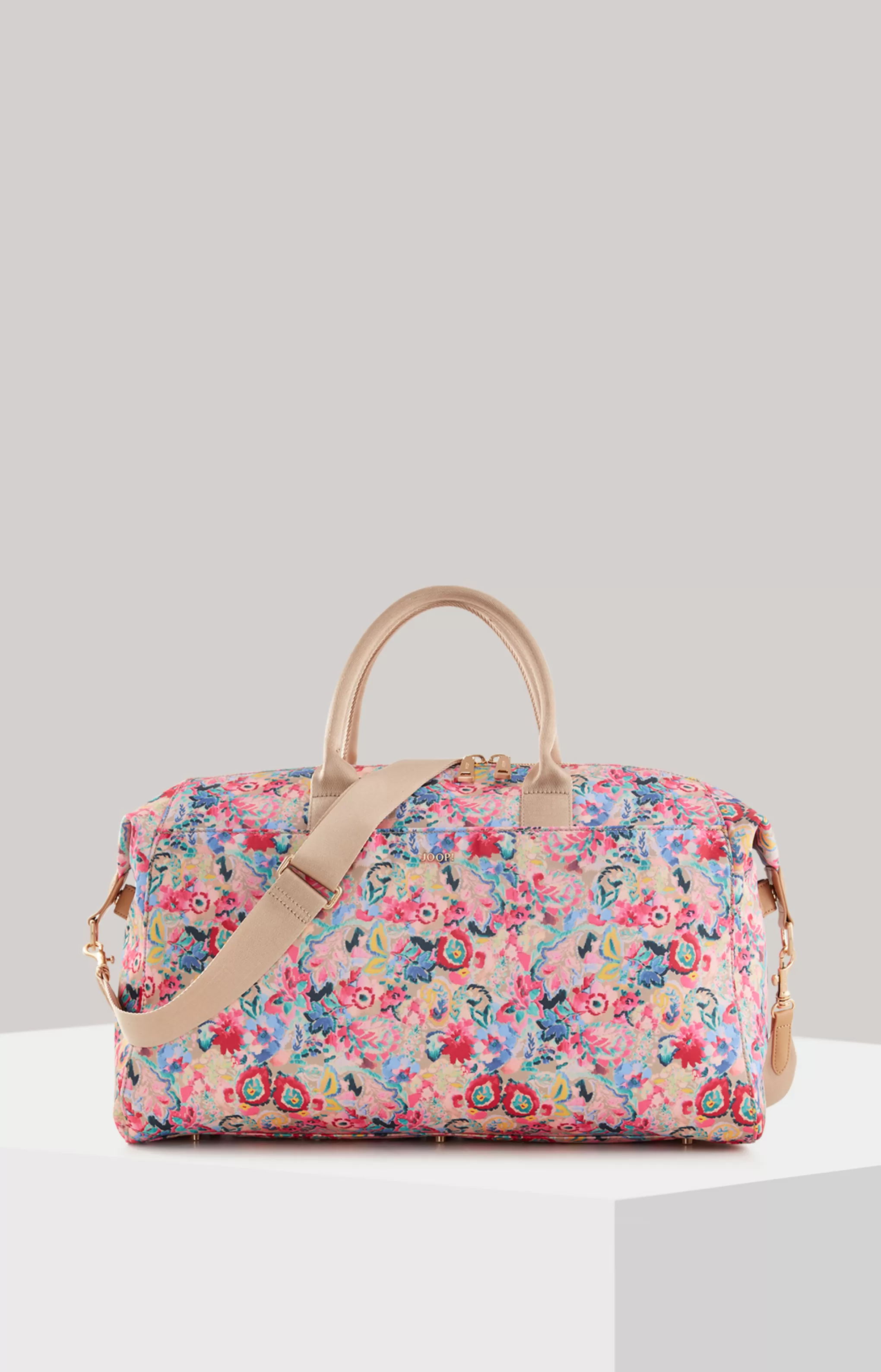 Bags*JOOP Bags Tutti Fiori Lorella Weekender in a Beige/Pink Pattern